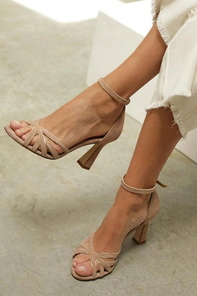 Sophia | Strappy Mid-Heel Sandals