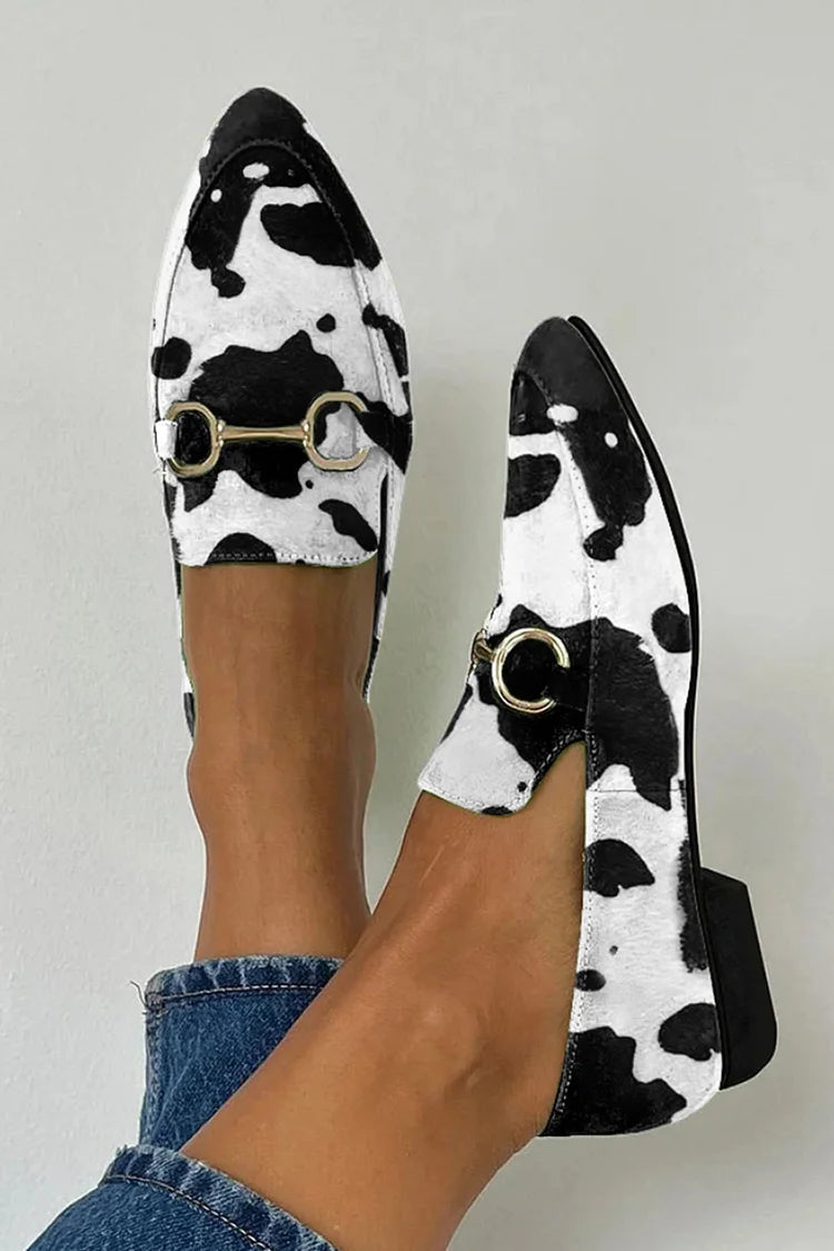 Isabella | Printed Loafer with Buckle