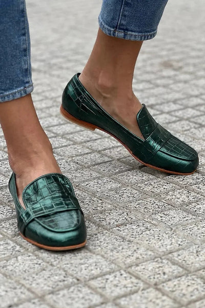 Sophia | Crocodile Effect Loafer
