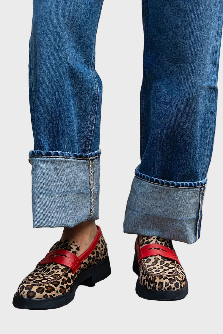 Zuri | Leopard Print Loafers