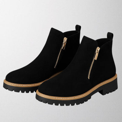 Sofia | Women's shoe with round toe and side zip fastening