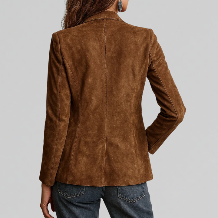 Nolwenn | Women's Relaxed Blazer with Notch Lapel and Flap Pockets