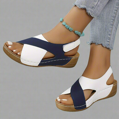 Sophia | Colorblock Slingback Sandals