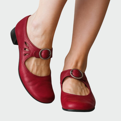 Olivia | Classic Buckle Mary Jane Shoes