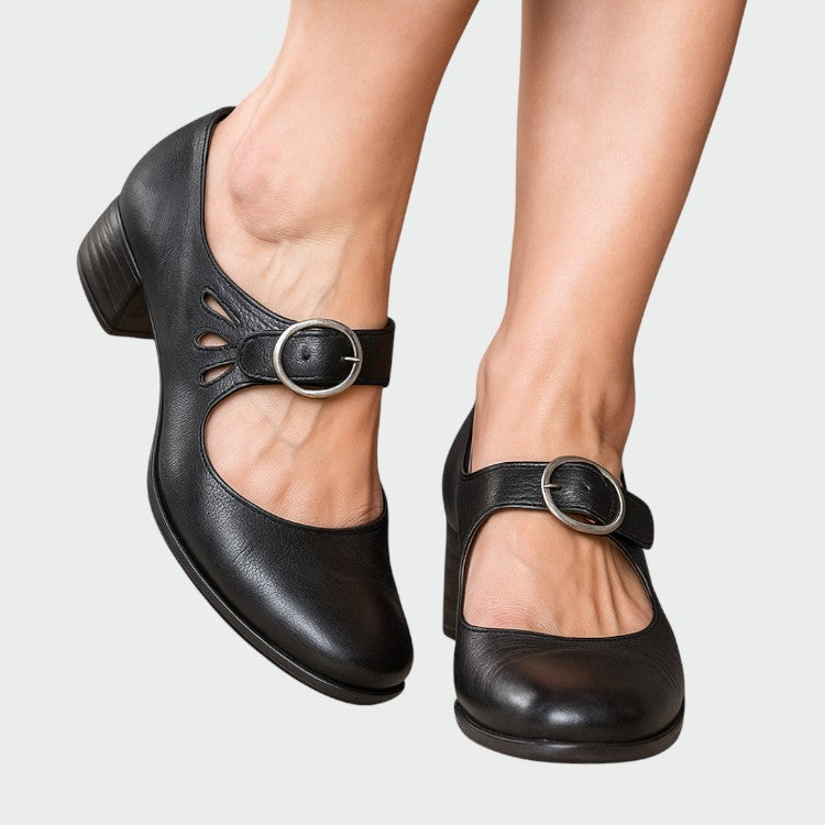 Olivia | Classic Buckle Mary Jane Shoes