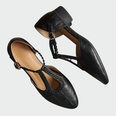 Olivia | Pointed T-Bar Mary Jane Shoes