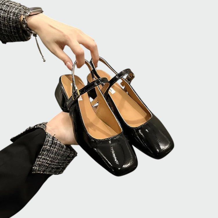 Olivia | Square Tip Mary Jane Shoes