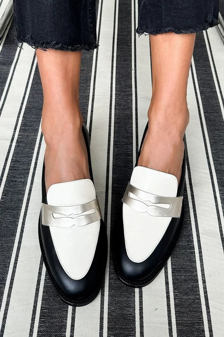 Sophia | Monochrome Classic Loafers