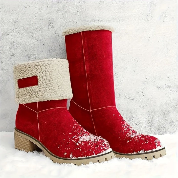 Leocadie | Women's Mid-Calf Boots with Fold-Over Cuff