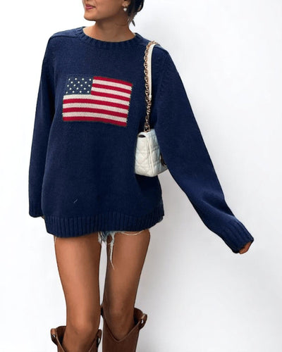 Marine Pullover | USA Flag