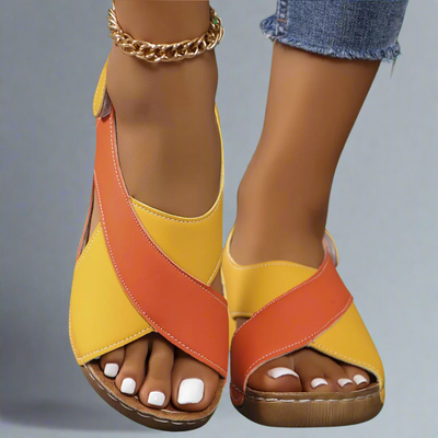 Sophia | Colorblock Slingback Sandals