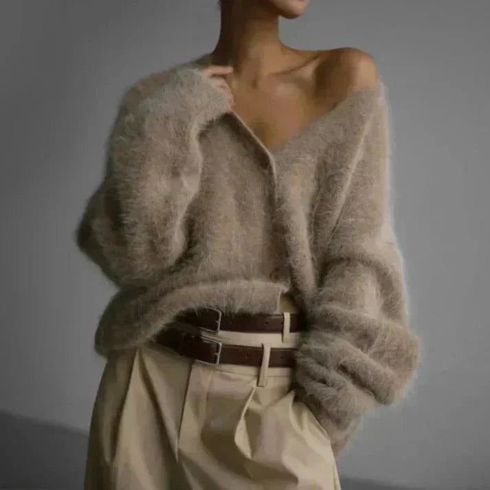 Katia | Women's Brushed V-Neck Cardigan