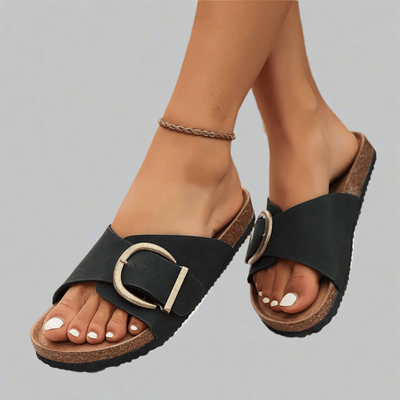 Sofia | Buckle Slide Sandals