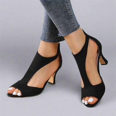 Sophia | Cutout Peep Toe Heels