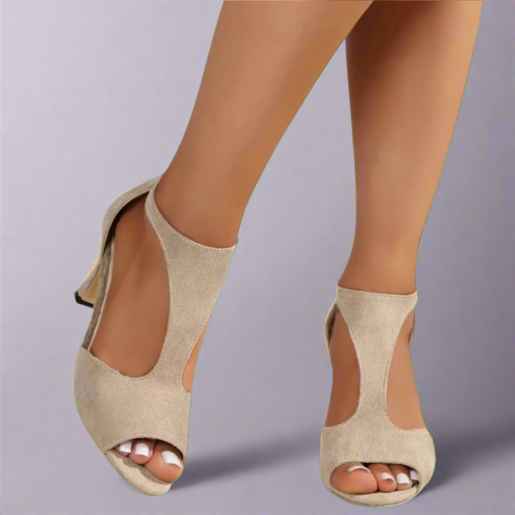 Sophia | Cutout Peep Toe Heels
