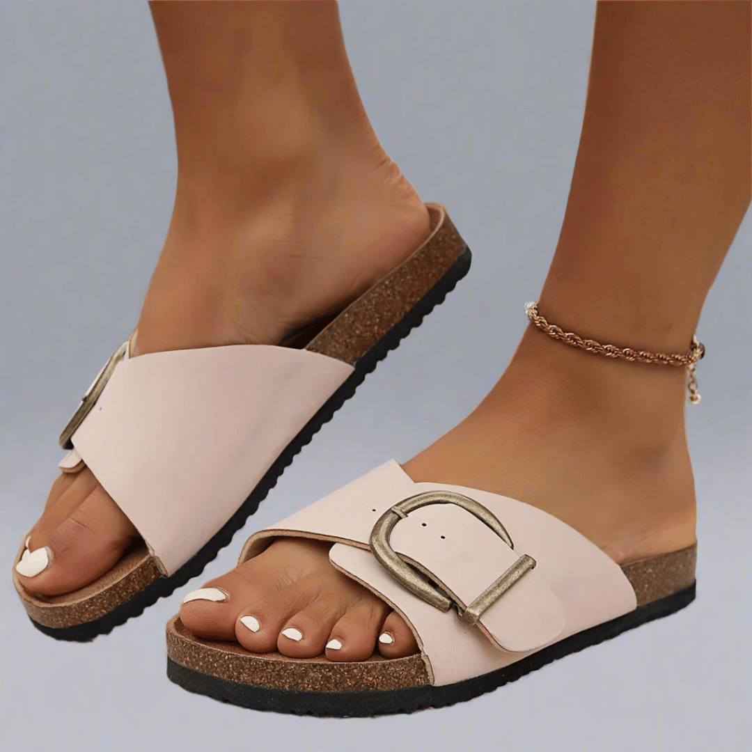 Sofia | Buckle Slide Sandals