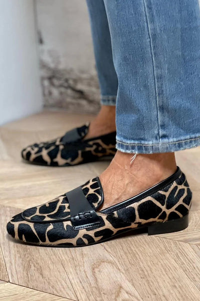 Isabella | Animal Print Loafer with Elegant Detail