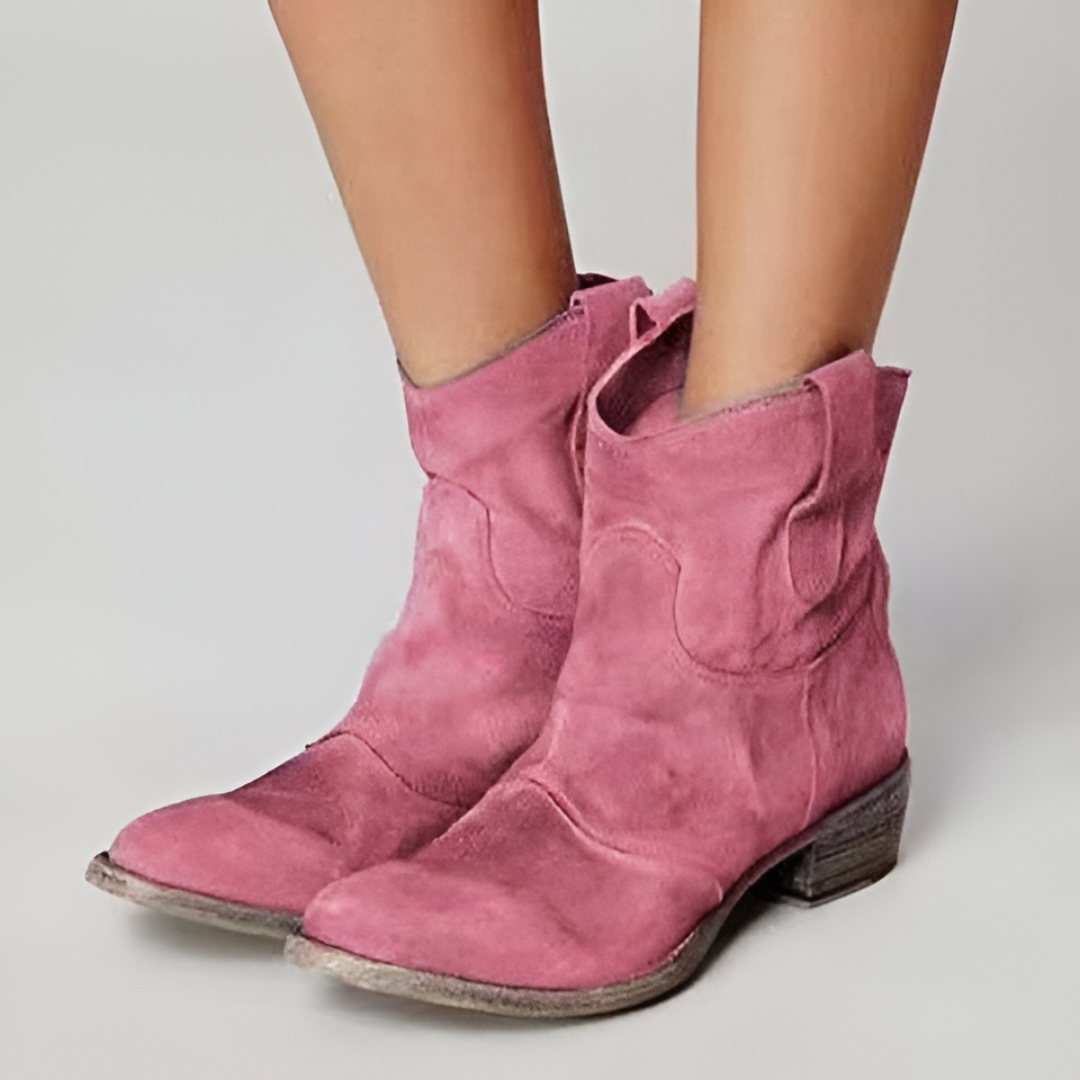 Women's Ankle Boots with Side Zipper