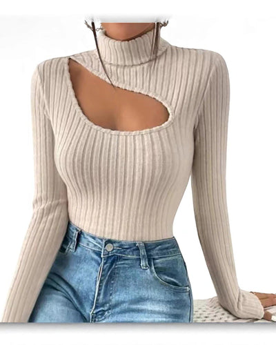 Fashionable Ribbed Knit Bodysuit | Bodysuit