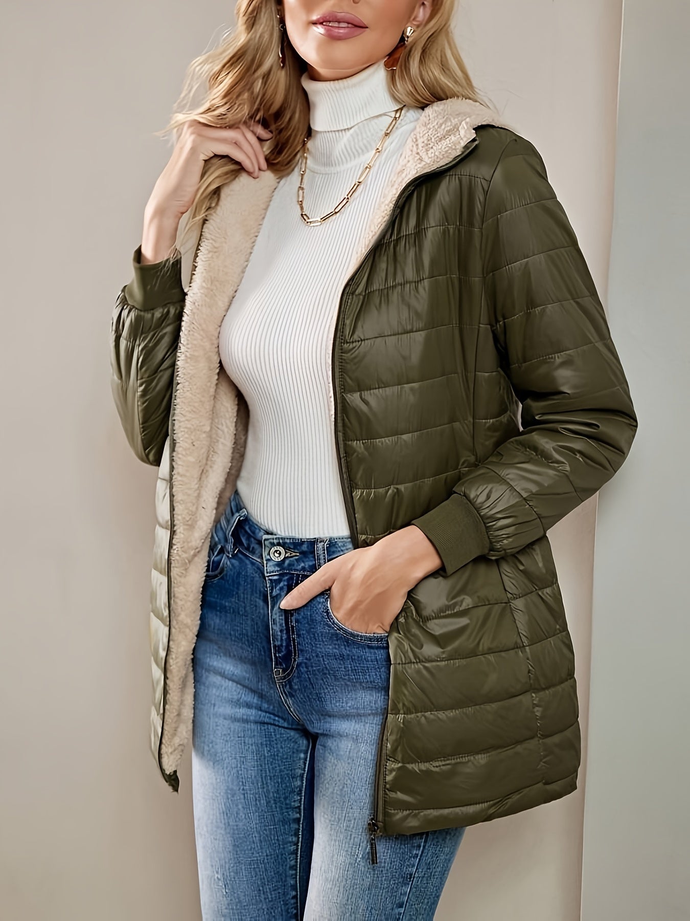 Michèle | Long Elegant Waterproof Coat