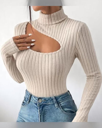 Fashionable Ribbed Knit Bodysuit | Bodysuit
