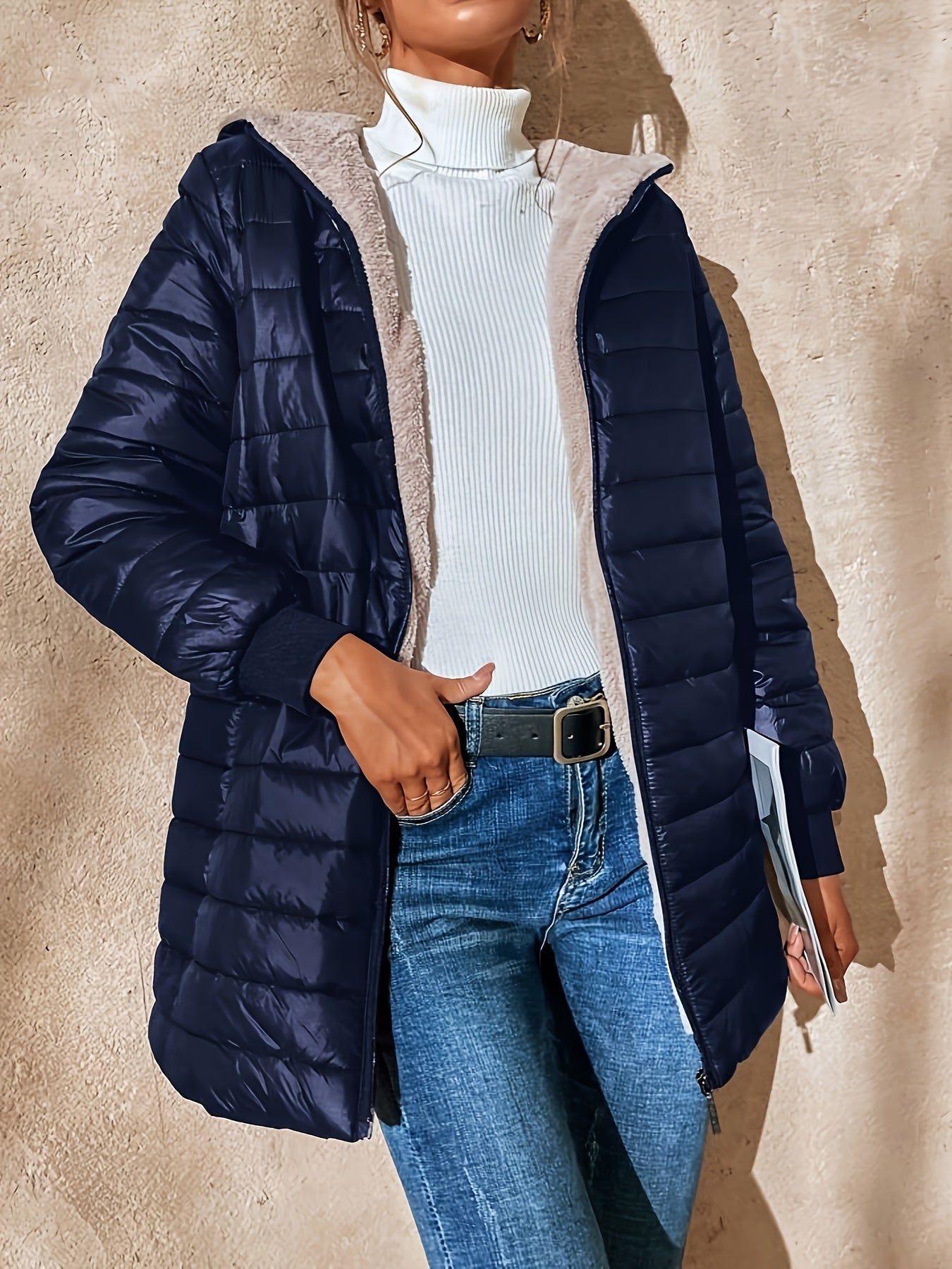 Michèle | Long Elegant Waterproof Coat