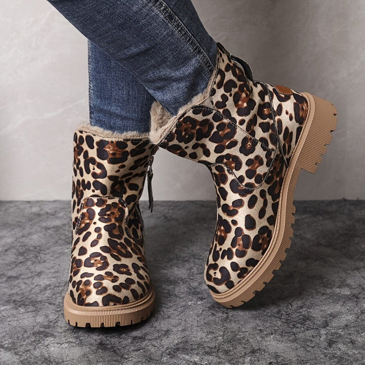 Hedwige | Women's Pile-Lined Ankle Boots with Buckle Strap