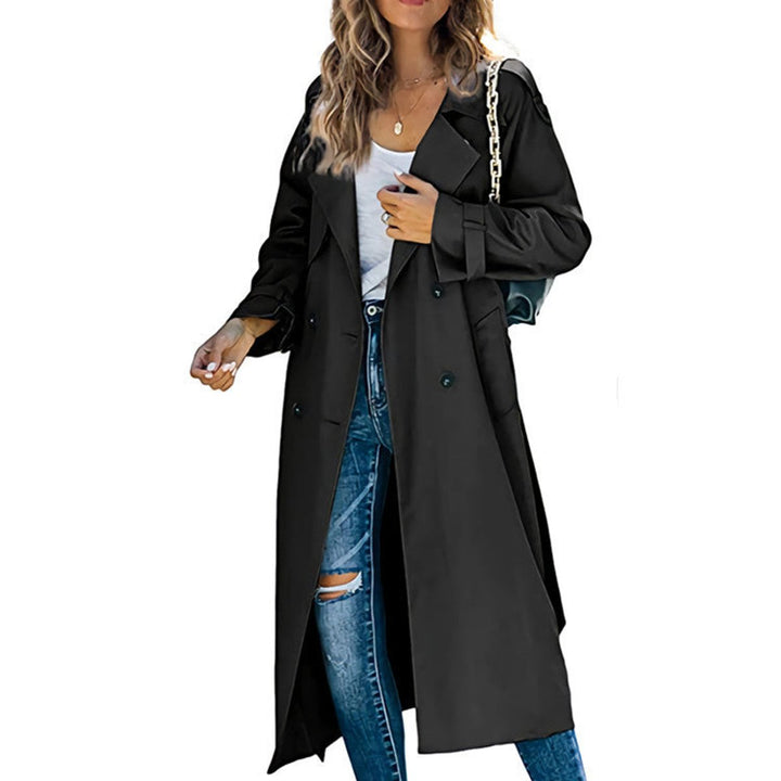 Viviane | Women's Longline Belted Trench with Tie Waist