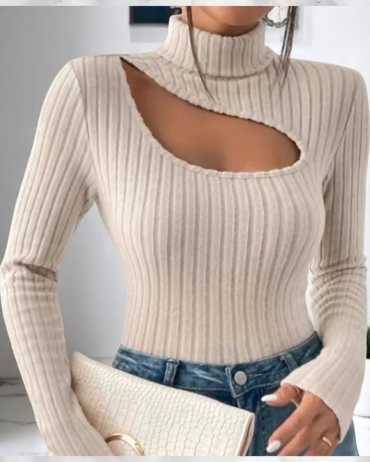 Fashionable Ribbed Knit Bodysuit | Bodysuit