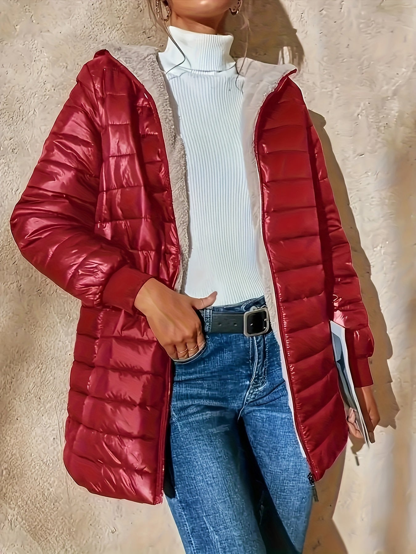 Michèle | Long Elegant Waterproof Coat