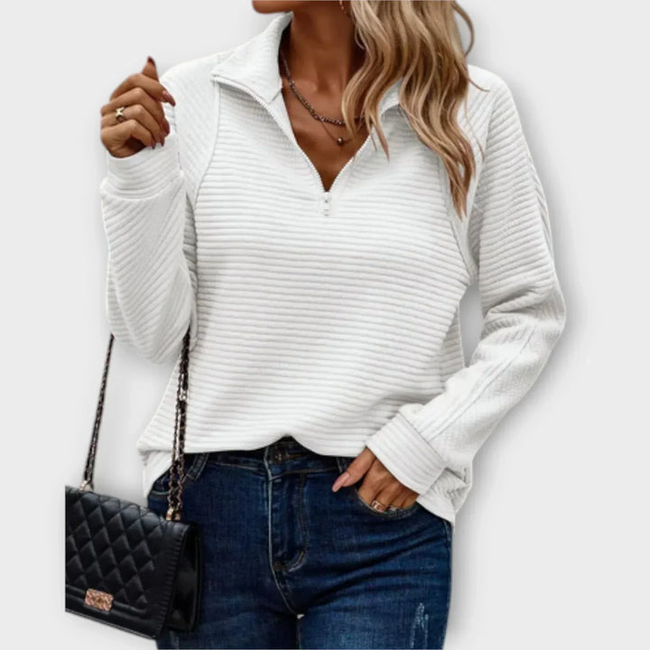 Thea | Women's Half-Zip Pullover with Collar