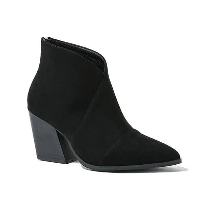 Sophia | Pointed Ankle Boot with Suede Effect