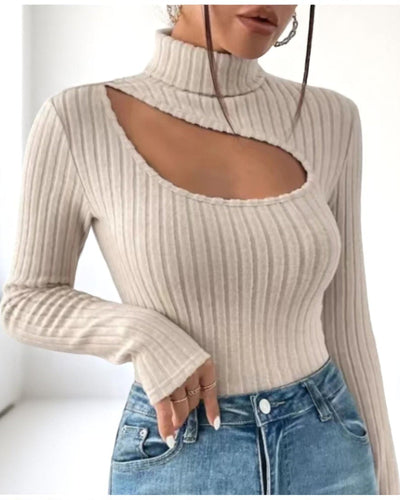 Fashionable Ribbed Knit Bodysuit | Bodysuit