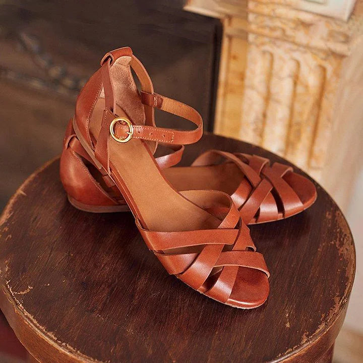 Sophia | Strappy Flat Sandals