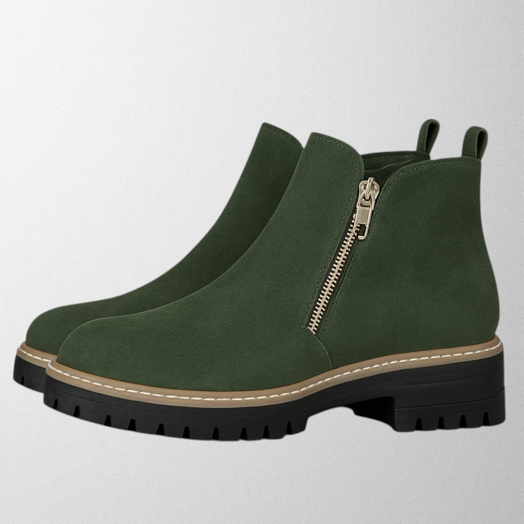 Sofia | Women's shoe with round toe and side zip fastening