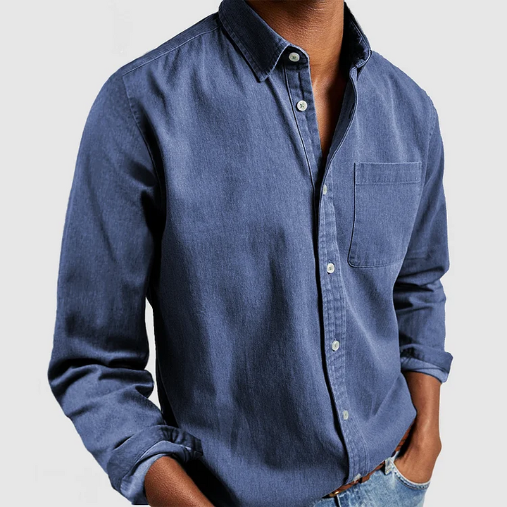 Men's Casual Shirt with Comfort Features