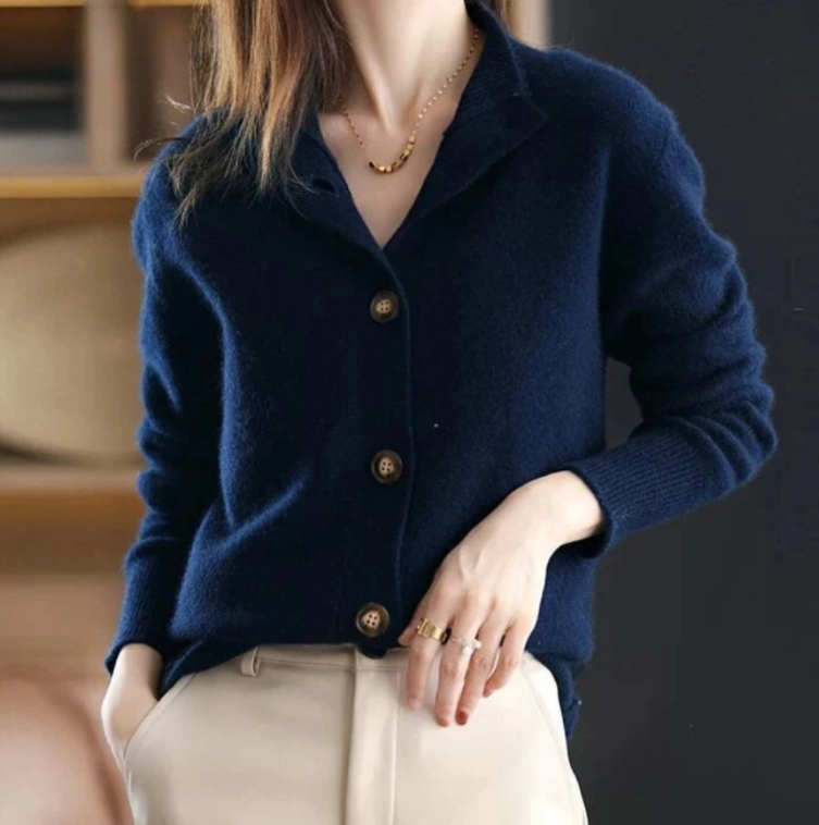 Celeste | Women's Button Cardigan with Oversized Buttons