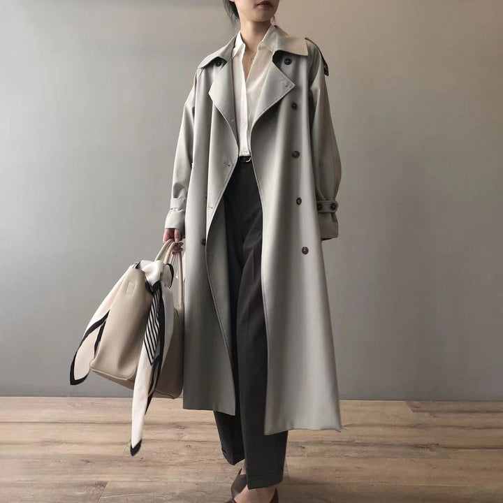 Berenice | Women's Belted Double-Breasted Trench Coat with Storm Flap