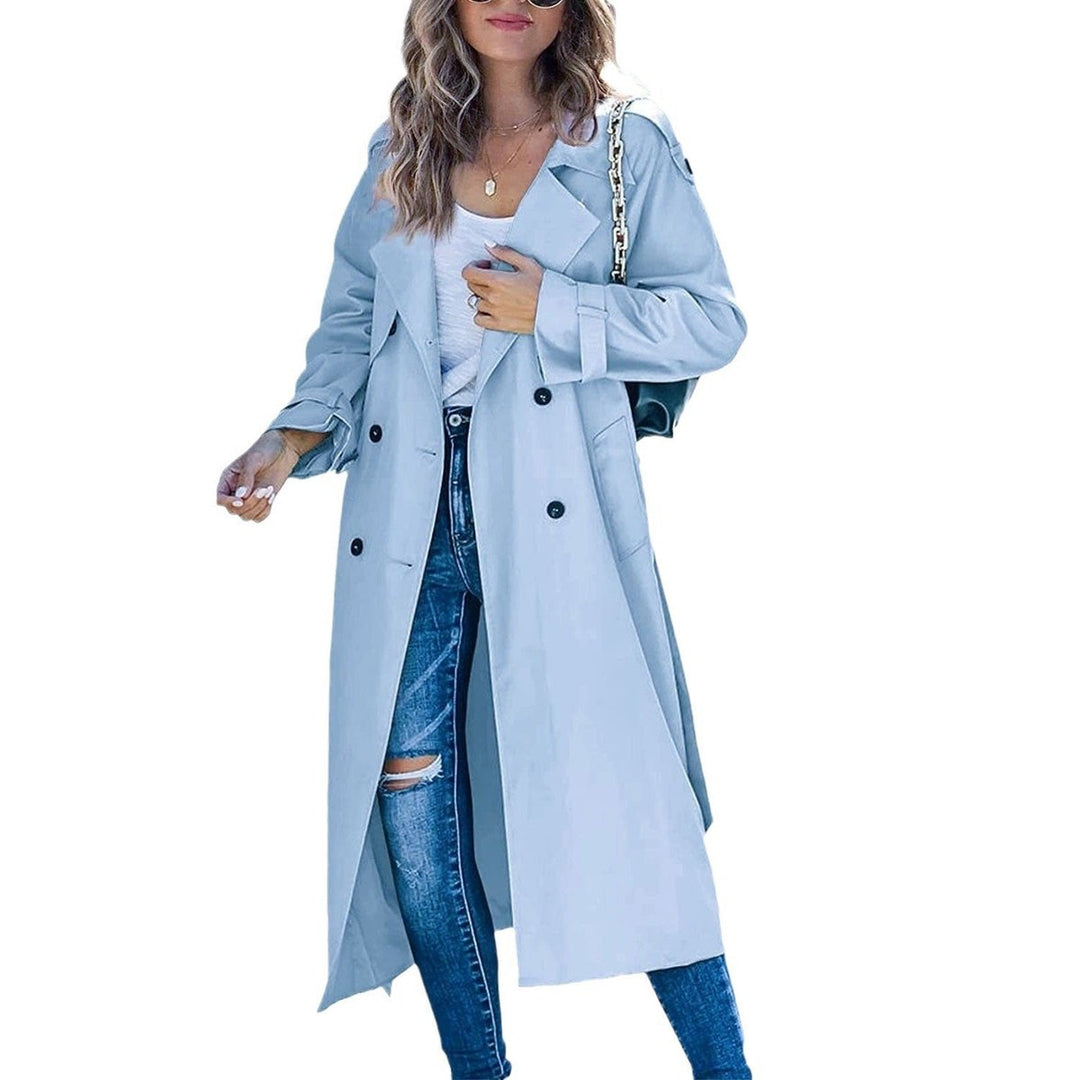 Viviane | Women's Longline Belted Trench with Tie Waist