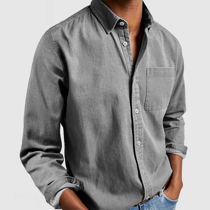 Men's Casual Shirt with Comfort Features