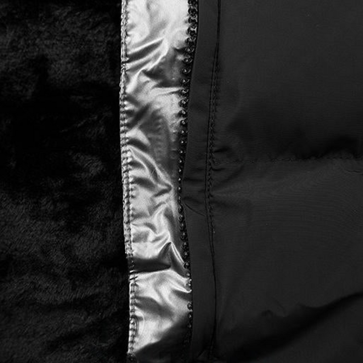 Oriane | Women's Longline Puffer Coat with Trimmed Hood