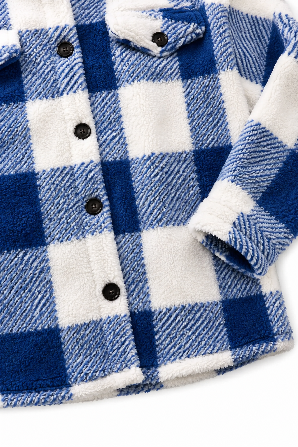 Colombe | Women's Buffalo Check Overshirt Jacket with Chest Pockets