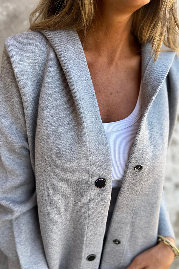 Lidia | Hooded Soft Knit Jacket
