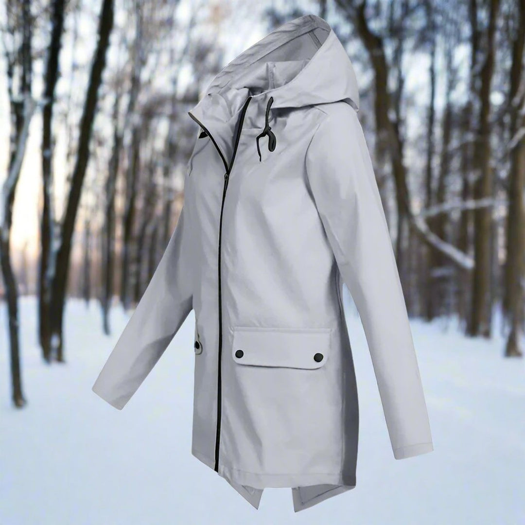 Vianne | Women's Hooded Anorak with Snap Pockets