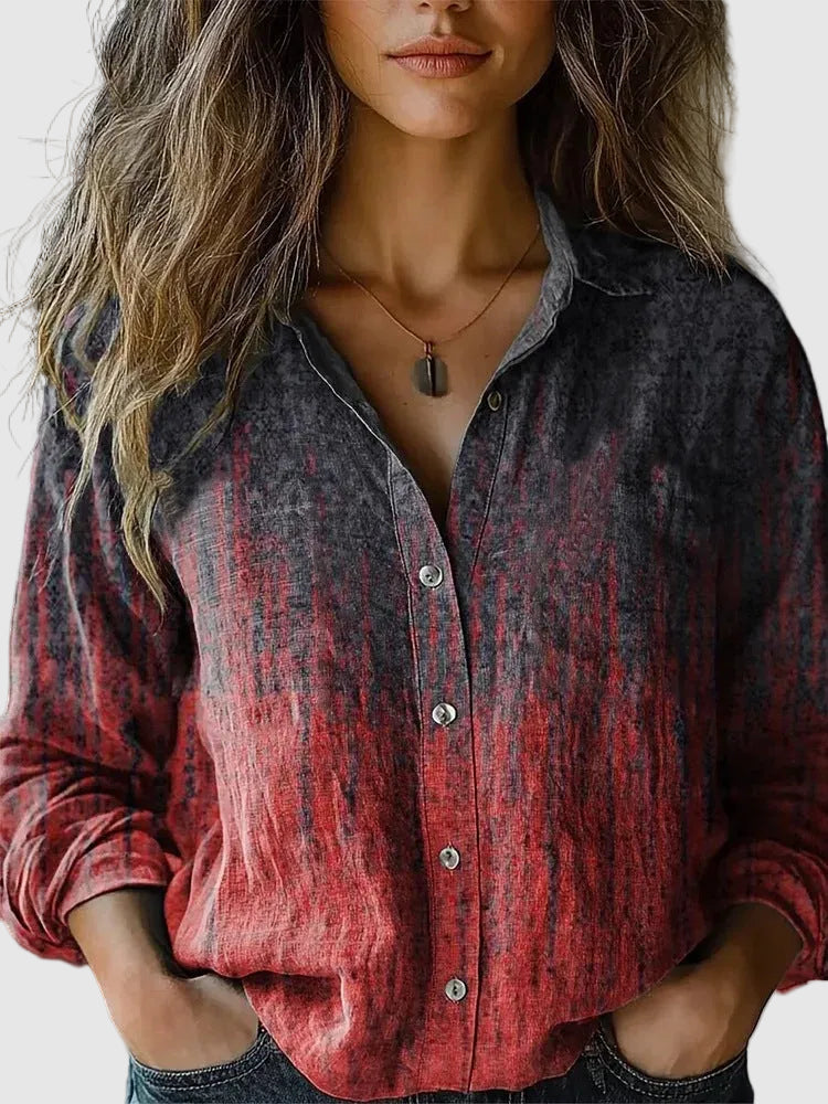 Aveline | Vintage Printed Bohemian Relaxed Blouse