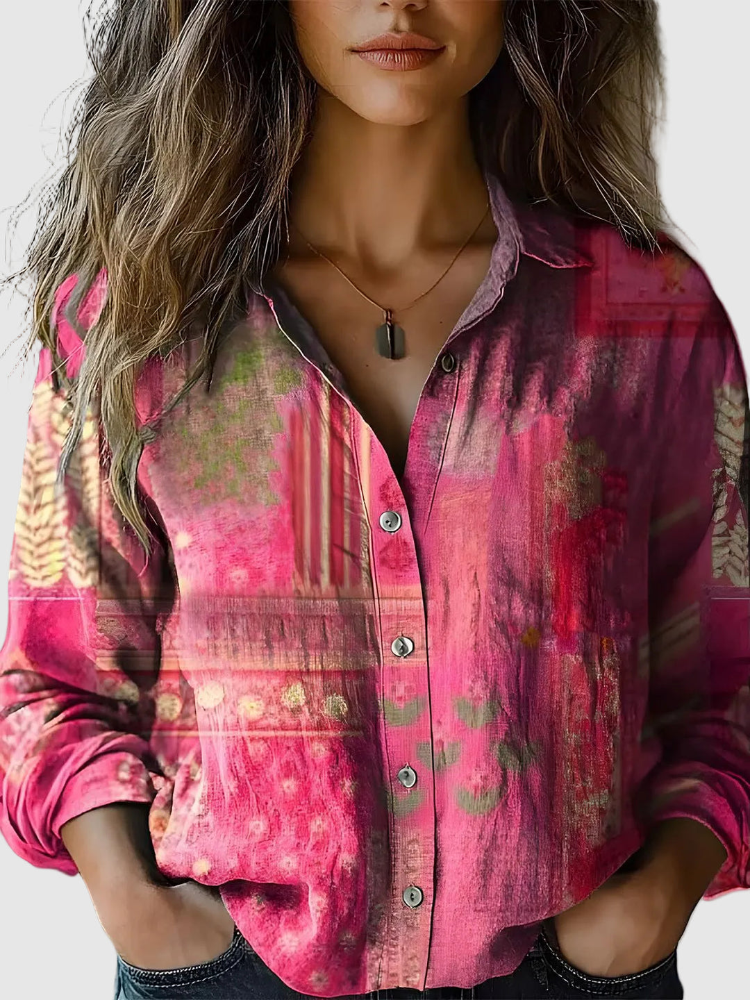 Aveline | Vintage Printed Bohemian Relaxed Blouse