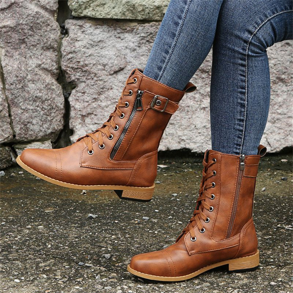 Clara | Toe Side Zipper Orthopedic Boots