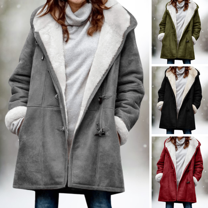 Bastienne | Women's Hooded Zip Coat with Pile Lining