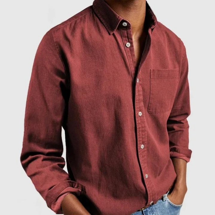 Men's Casual Shirt with Comfort Features