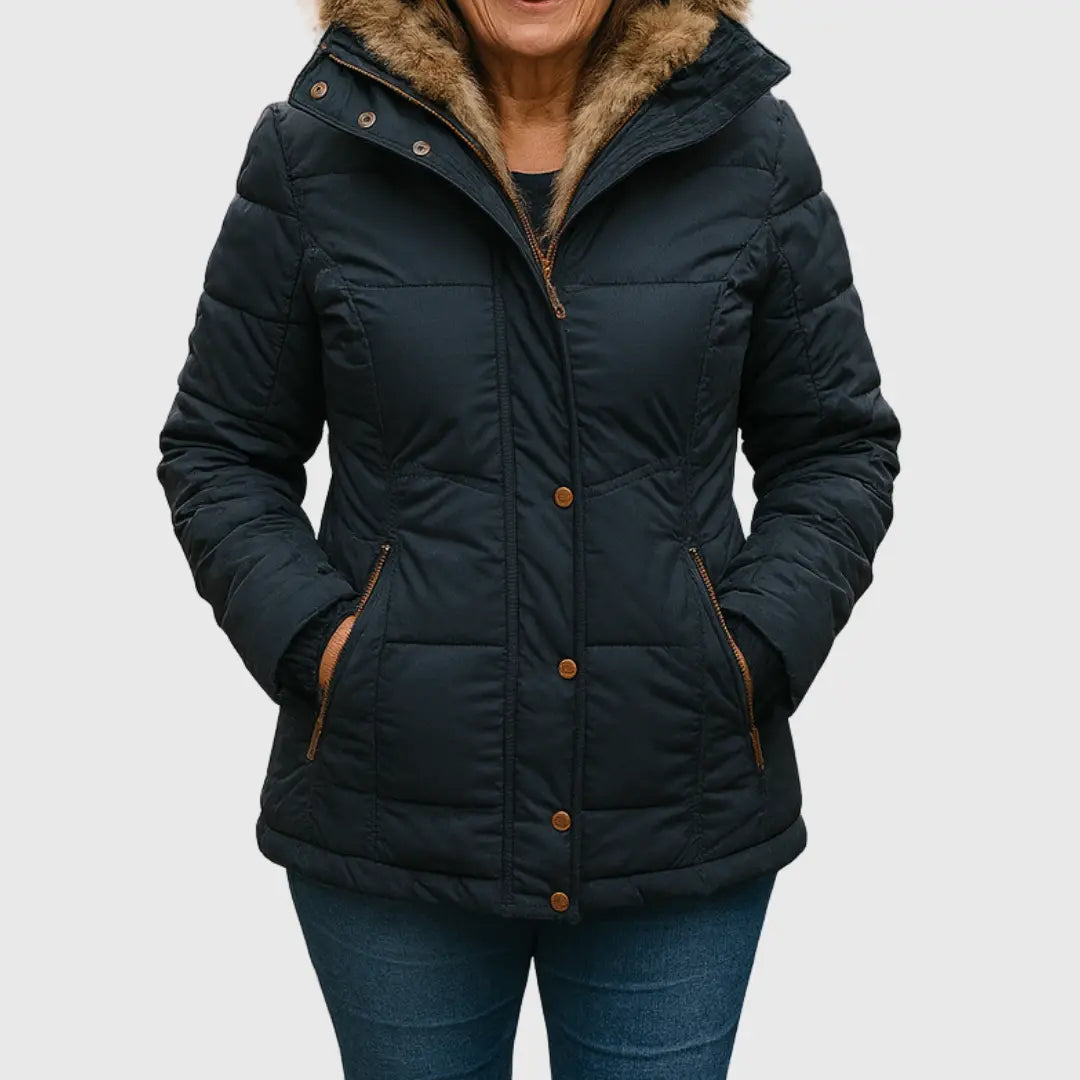 Emilie | Women's Hooded Padded Jacket with Drawstring Waist
